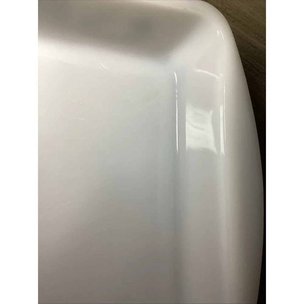 Glasbake Green Daisy 8x8 Glass Baking Dish Ovenware J2428